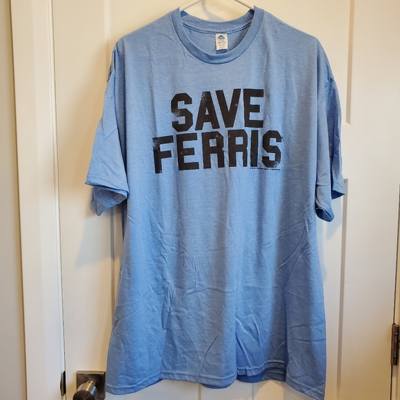 Save Ferris Affliggere Divertente 80s Film Uomo Cotone T-Shirt - Foto 11